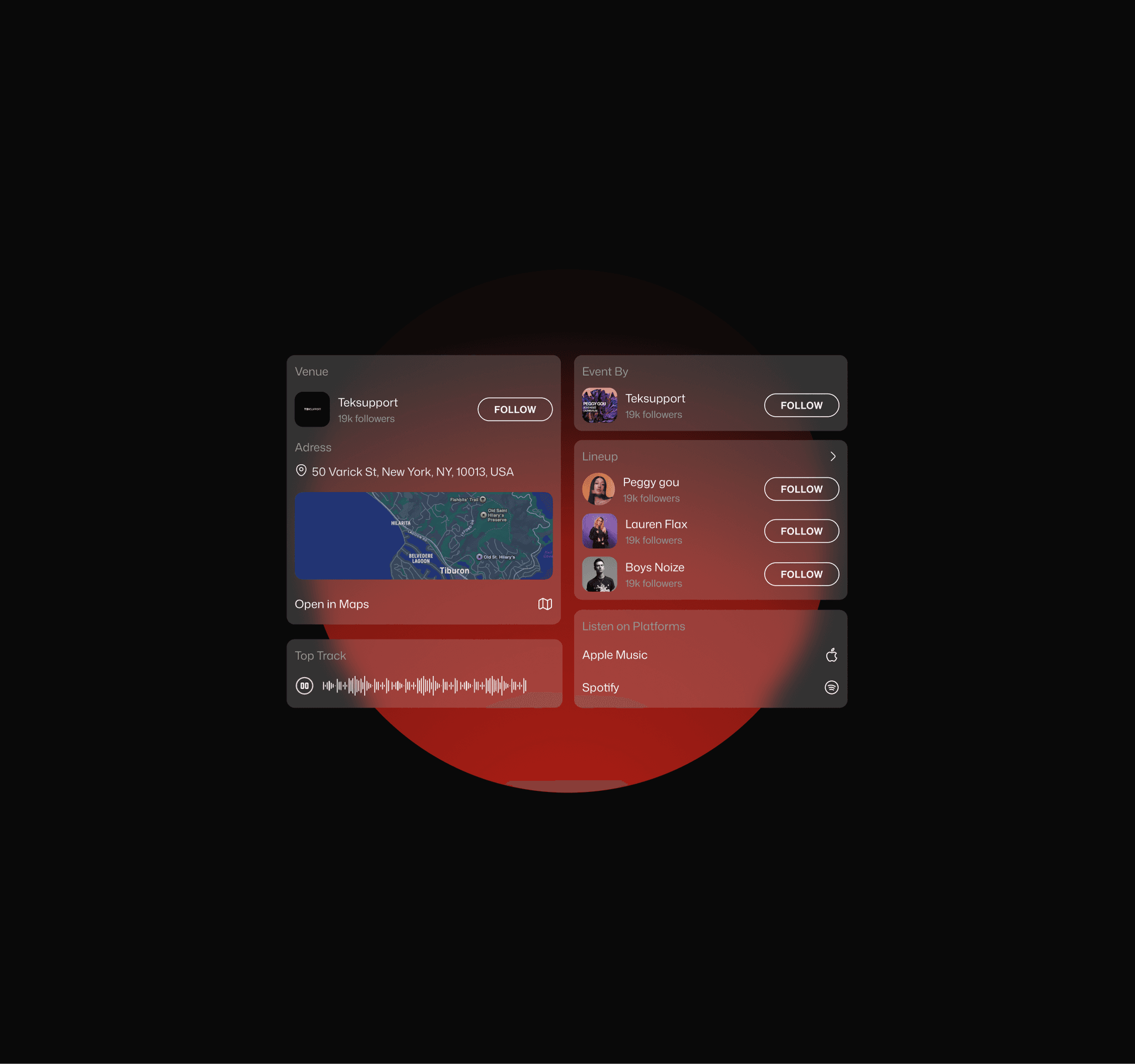 Getin profile and account interface
